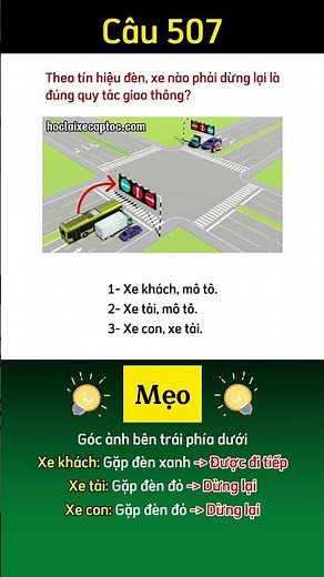 507 - Mẹo học 600 câu lý thuyết B2, B1, C | Bí Kíp Học Nhanh