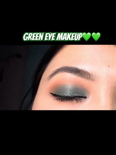 💚Green Eyeshadow tutorial
