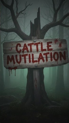 “The Dark Mystery of Cattle Mutilations”🐮👽