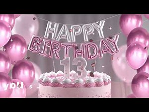 🎉 Happy 13th Birthday Wishes for a Girl | Sweet Teen Girl Birthday Message 💖