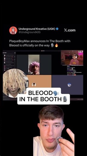 Bleood x Plaqueboymax In The Booth?🫪 #bleood #plaqueboymax #rapnews #inthebooth #rap #ugs