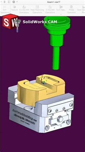 Rectangular Slot and Irregular Slot on solidworks CAM.