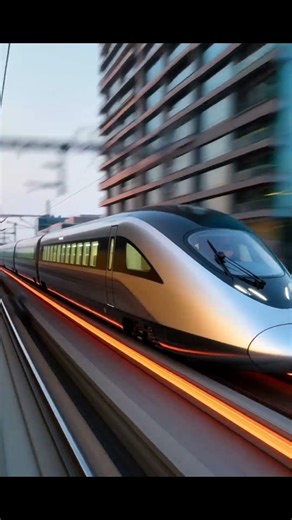 Futuristic Magnetic Levitation Train | Wheel-Free Maglev Transport Technology 3025