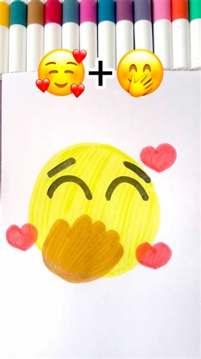 Satisfying art🥰🤭 #trending #art #youtubeshorts #shorts #viral #fyp #explore #emoji