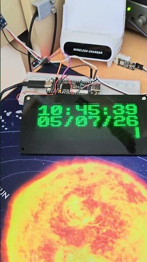 LED matrix clock using Tang Nano 9K