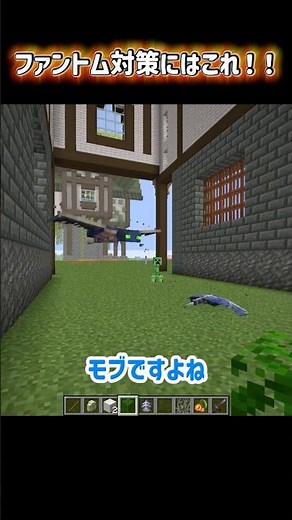 【マイクラ実況】ファントム対策にはこれ！！ #マイクラ #ファントム #マインクラフト #地声実況 #ゲーム実況 #minecraft