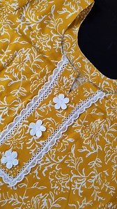 Beautiful Kameez Design Using Lace💛👌 #fashionstyle #design #fashion #reel #viralpost2024 #reelsviralfb #stitchingideas #reelsvideoシ #neckdesigns #fbpost2024 #fashiondesigning #summerwear #reelsfacebook | Sanjida's Tailor