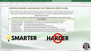 🚨 The one VBA skill I use daily? The For…Next loop. 👉 https://www.excelforfreelancers.com/for-next-loops-fb-page It’s the engine behind: 🔁 Repeating tasks with 1 line 📊 Looping through cells, rows, or columns 💡 Nested logic for real Excel automation ⚡ Total control over iteration, stepping, and exit conditions Master 7 essential loop types — and get the full workbook with all code examples. 🎥 Watch now. Download. Practice. Build. #VBAForBeginners #ExcelAutomation #ExcelLoops #WorkbookInclu