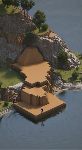 Minecraft Cliffside Luxury Villa — Cinematic Timelapse Build