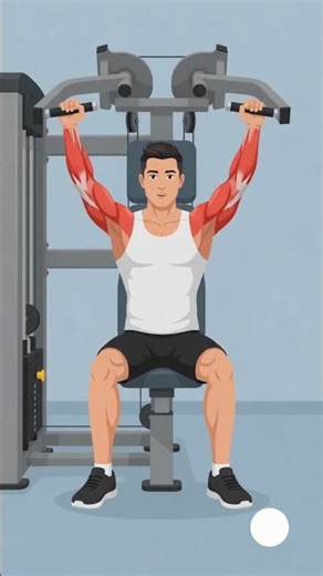 How to Use the Shoulder Press Machine | Perfect Form Animation