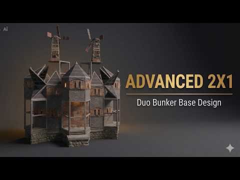Advanced 2x1 Duo Bunker Base Design | Rust Build #rust #rustbase #rustbasedesign #rustbasebuilding