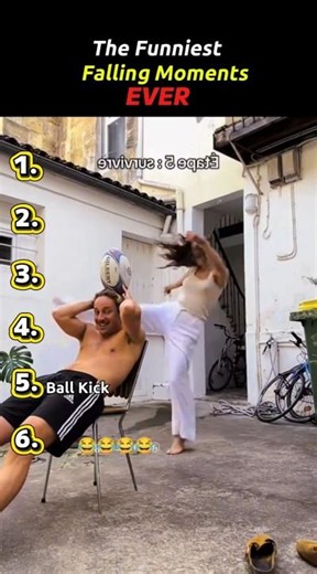 Ranking The Funniest Falling Moments (Don't Blink or You'll Miss it) #shorts