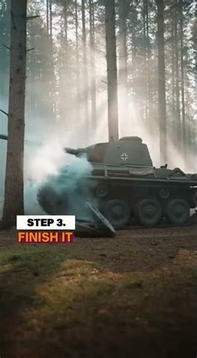 The most exciting tutorial of a single American soldier taking out a German tank #shorts #history