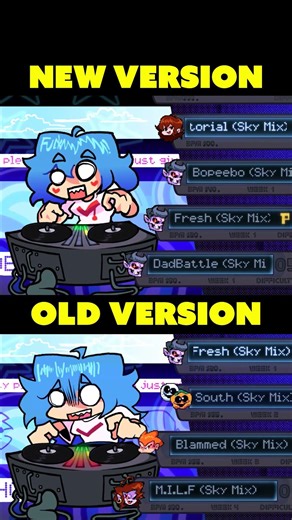NEW VS OLD | Sky Reborn Update Loss Animation 😱 [FNF]