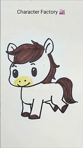 2026 Cute Pony Drawing 🐴