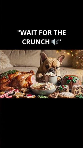 Frenchie ASMR Listen to the CRUNCH! 🤤🔊 #Shorts