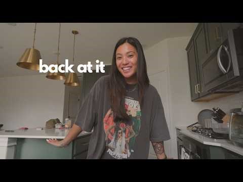 getting back into vlogging after a break | realistic work from home day