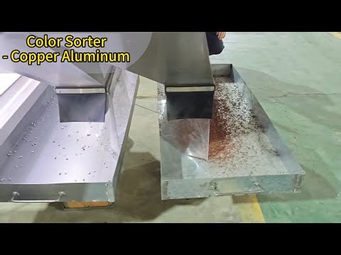 Smart Color Sorter Separates Copper and Aluminum Fast & Clean #sortmachine