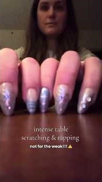 Intense table scratching & tapping #asmr #asmrsounds #triggersforsleep #asmrcommunity