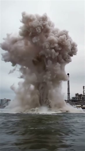 They put 1,000 lbs of explosives underwater for THIS reason… #reveal