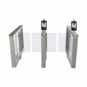 [Hot Item] Access Control Electronic Swing Barrier Turnstile Speed Gate with Security System Face Fingerprint Recognition