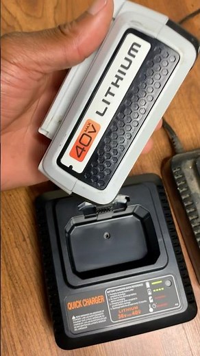 Replacement charger for Black & Decker 40v battery. This Quick Charger is inexpensive and good.
