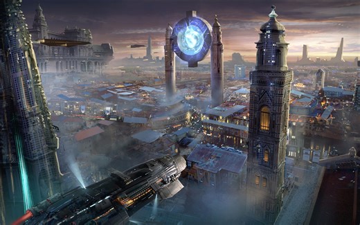 C4D科幻世界制作-AE合成-OC渲染