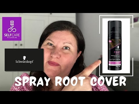 Schwarzkopf Root Retoucher review & application 💜 temporary root cover spray 💜 Selfcare Karen