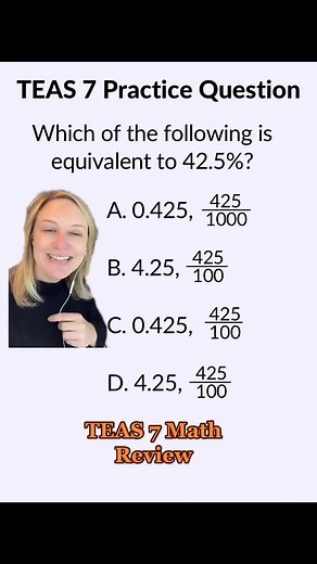 TEAS Math: Converting Percentages to Decimals and Fractions