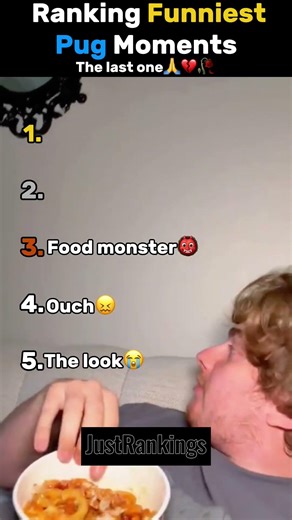 Ranking the FUNNIEST Pug Moments 😂🐶 #ranking #funny #viral #dog #pug #viralshort
