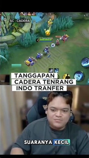 tanggapan cadera indo tranfer #mobilelegends #mlbb #cadera