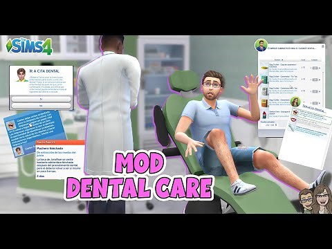 👨🏽‍⚕️DENTAL CARE 🦷 Mod realista de salud Dental! Tutorial + Review #sims4 #mods #thesims4
