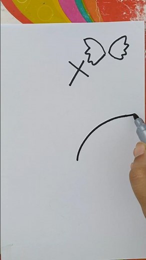 How To Draw Wings Step by Step #shorts #shortsfeed