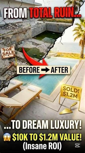 From Ruined Pool to Breathtaking Oceanfront Infinity Pool | Ultimate Luxury Transformation #viral