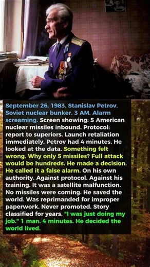 Russian Soldier Stopped WW3 Single-Handedly by Refusing to Launch Nuclear Missiles at America