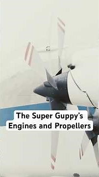 Inside the Super Guppy’s Engines and Massive Propellers #space #history #avgeek #pilot #aviation