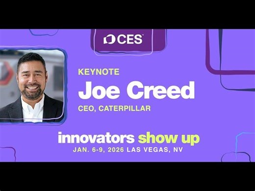 CES 2026 Keynote with Caterpillar s Joe Creed | Nicholas Guy