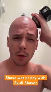 Shave your whole head in 90 seconds or less! #skullshaver #shaving #bald | Skull Shaver