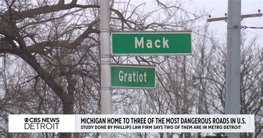 Michigan home to 3 of the most dangerous roads in the U.S. and more top stories