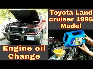 Toyota Land Cruiser 1996 Model Engine Oil Change By (Al-Qadir Lube Xpress) (Engine Oil Guidelines)