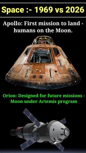 Apollo vs Orion 🚀 | Past vs Future Space Missions Explained #shorts #trending #viral