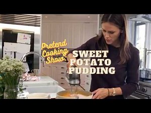 Pretend Cooking Show: Sweet Potato Pudding