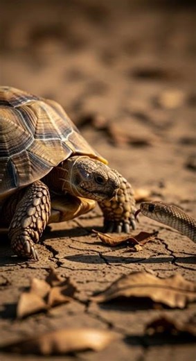 Turtle vs Snake: The Shocking Standoff 🐢🐍⚡ | Epic Wildlife Faceoff #wildlife #nature #animals