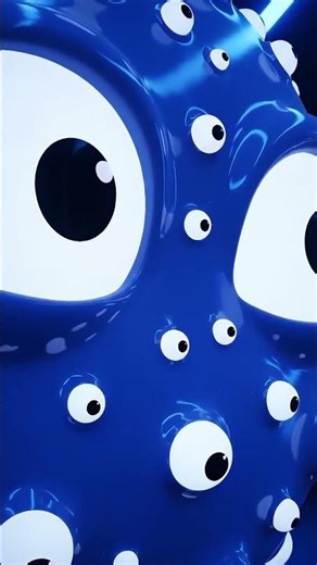 How many eyes monster do you see ? #creaturemystery #creepypasta #cutemonster #shorts