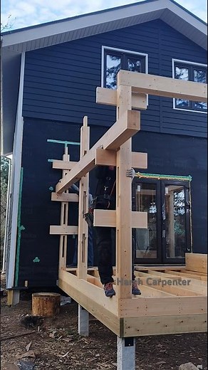 EASY WAY! How to Lift a Heavy Beam With Two People #framehouse
