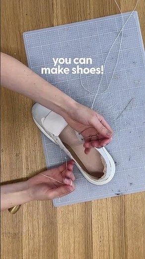 If you can sew... you can make shoes!