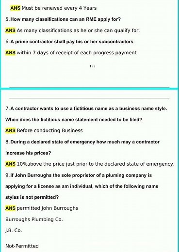 California CSLB B Contractors License Test Class 20242025 Newest Questions and Answers Verified Answ