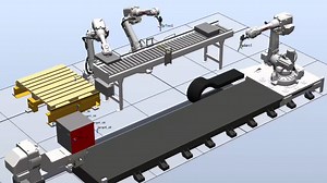 代robotstudio离线编程ABB机器人仿真工作站，机器人路径喷涂搬运码垛工作站（可做工作站设计，模型，论文，通讯，PLC等）