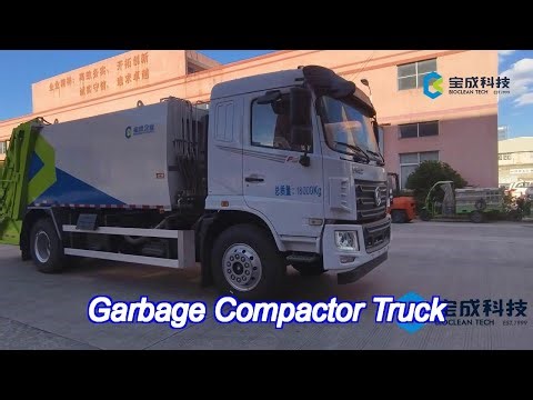 automatic garbage compactor truck carrier rear loaders safety operation