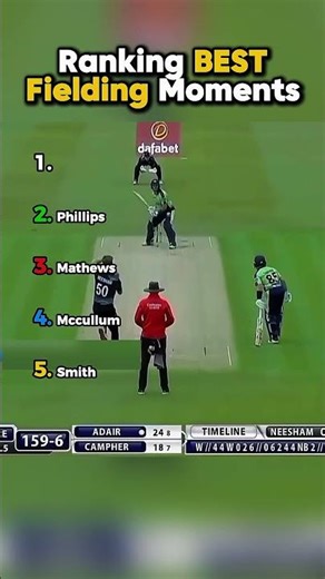 Ranking BEST Fielding Moments 🏏⚡ | Impossible Saves & Superhuman Efforts